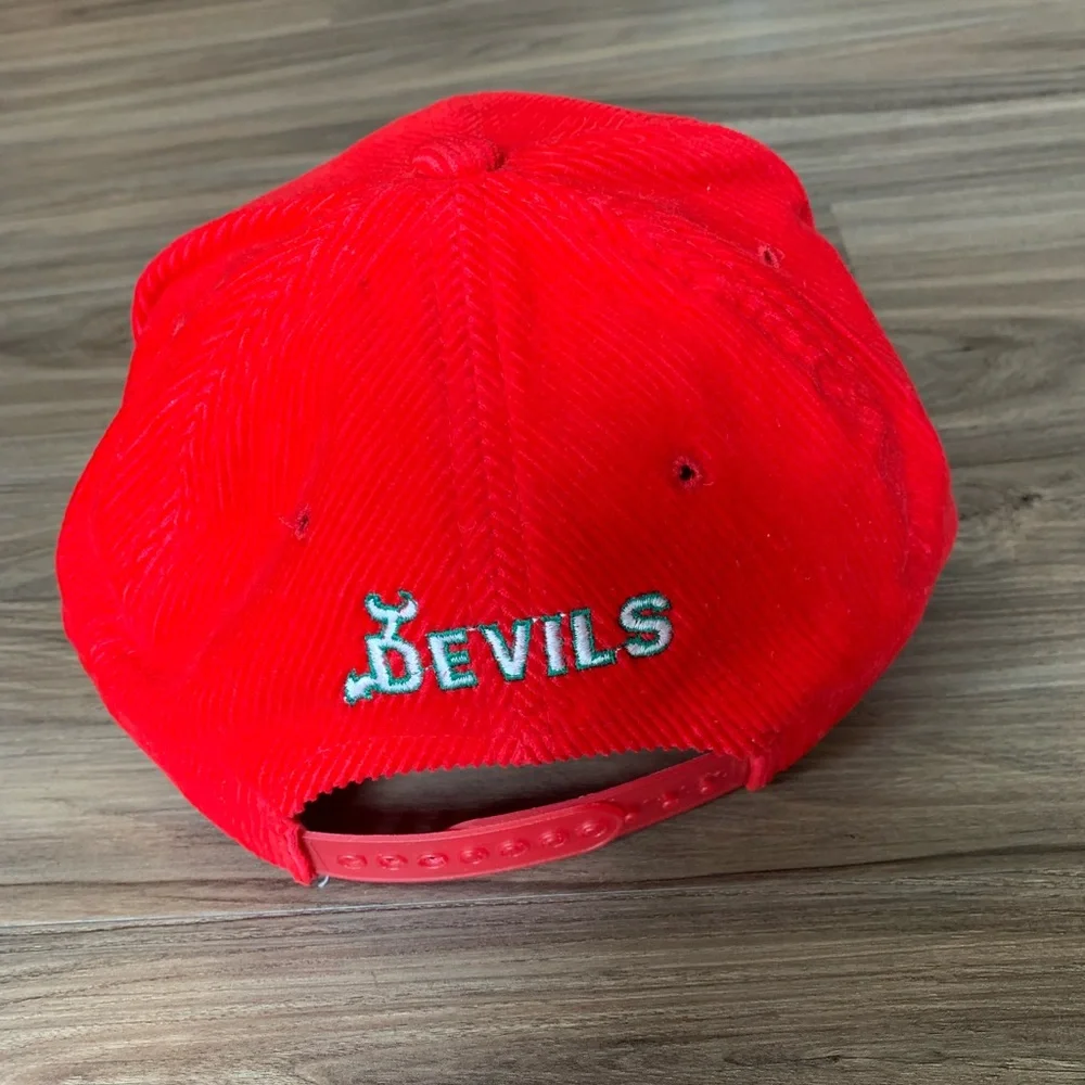 Ted Fletcher New Jersey Devils Hat NHL Vintage Corduroy - Picture 2 of 5